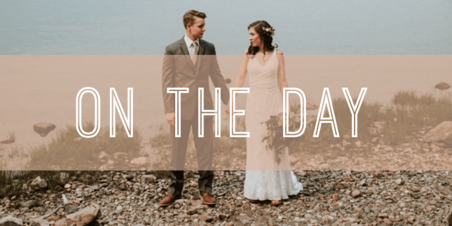 banner on the day on the day winter weddings banner