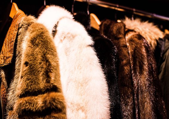 image 7 coats coat rack at winter wedding