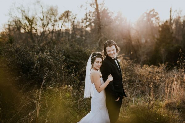 wedding photography with dramatic lighting